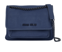 Canapa Flap Chain Crossbody, Canvas, Blue, 5BD161, DB, 2*